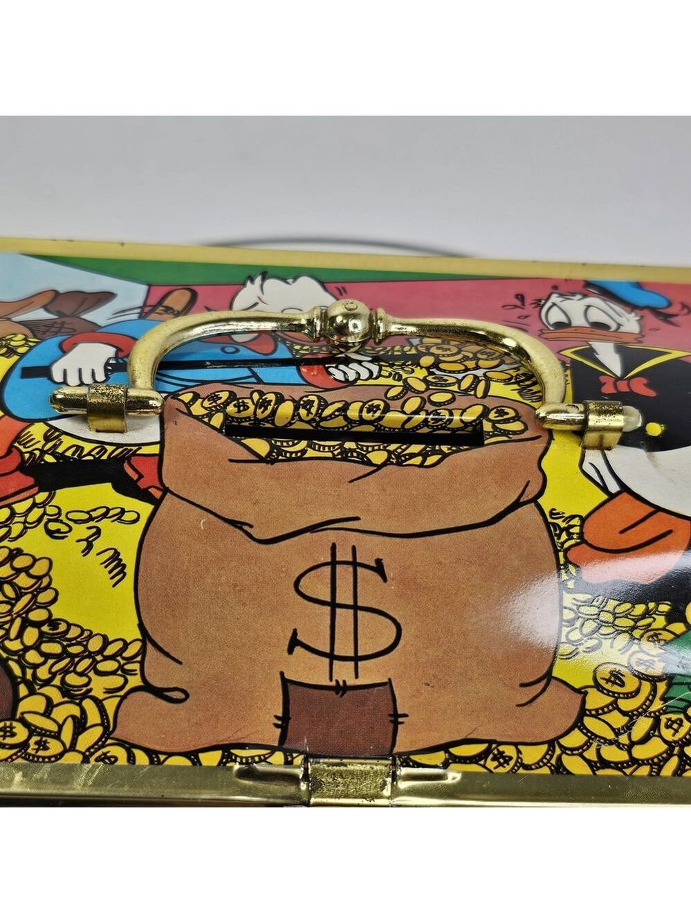 Disney Scholtens Candy Tin Coin Bank Toffee Box (No Candy) Donald Duck Germany - Picture 7 of 14